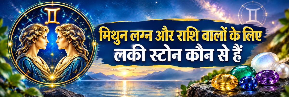 मिथुन लग्न और राशि के लिए लकी स्टोन - भाग्यशाली रत्न