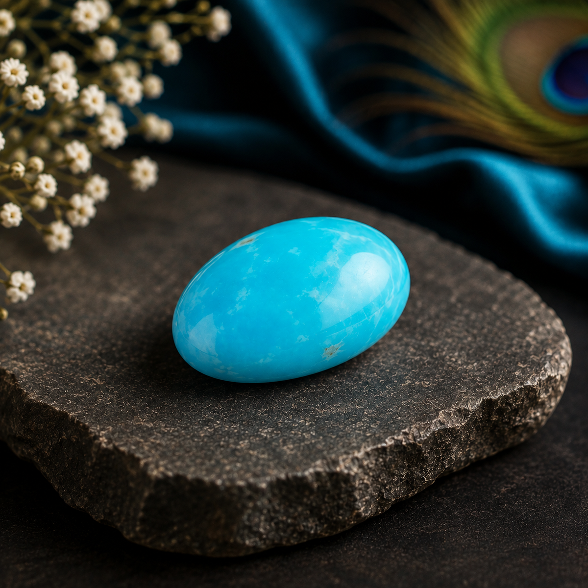 Certified Natural Firoza Stone 10.65 Carat