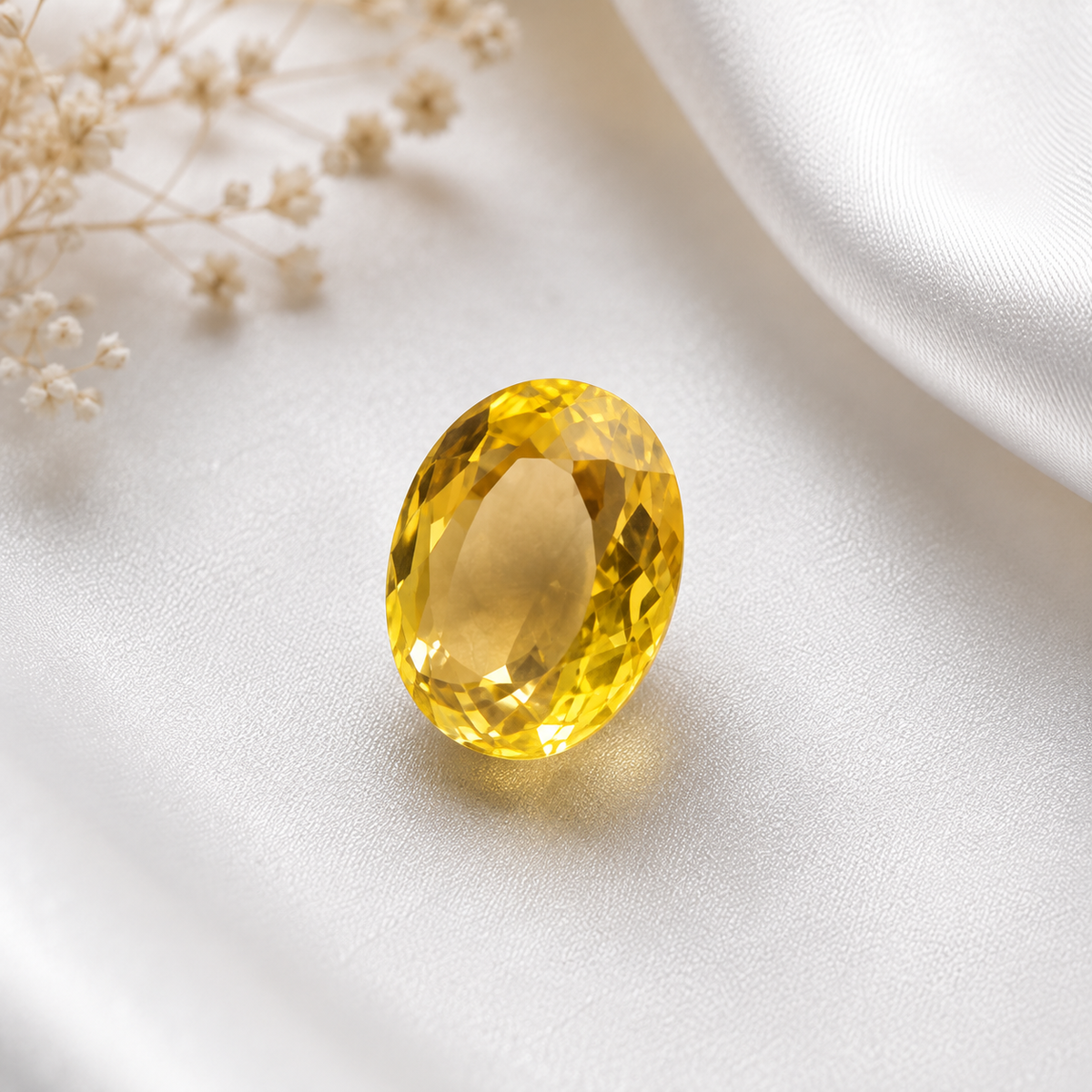 Certified natural Citrine sunhla  stone 8.10 carat